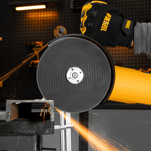 Машина шлифовальная угловая AG180-2000, 2000 Вт, 180 мм, 8500 об/мин Denzel по ценам производителя в Москве с доставкой по всей России