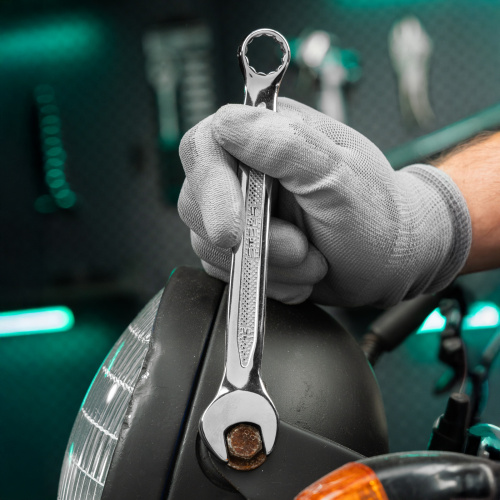 Ключ комбинированный, 15 мм, CrV, антислип Stels по ценам производителя в Москве с доставкой по всей России