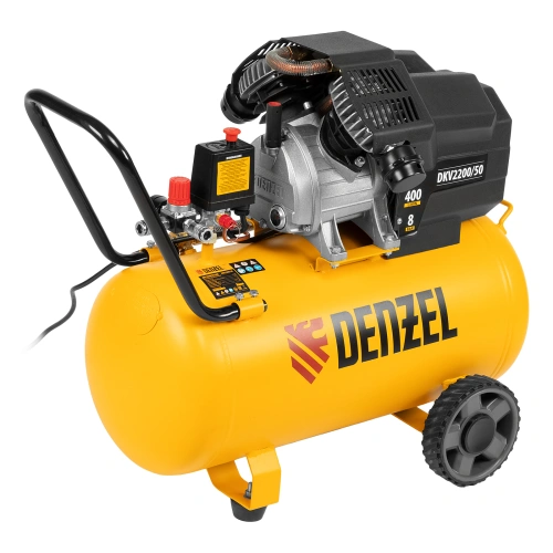 Компрессор воздушный DKV2200/50, Х-PRO 2.2 кВт, 400 л/мин, 50 л Denzel по ценам производителя в Москве с доставкой по всей России