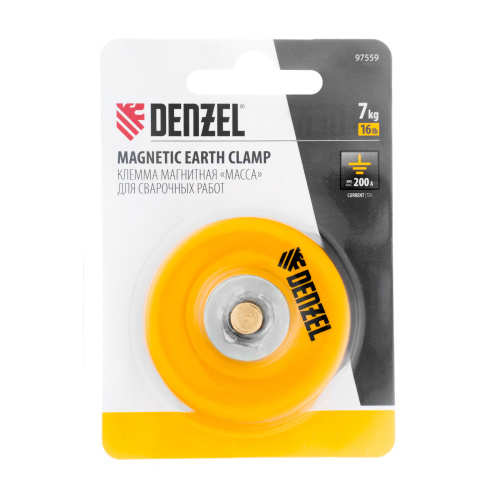 Клемма магнитная "масса" для сварочных работ Denzel по ценам производителя в Москве с доставкой по всей России