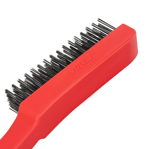 Щетка зачистная пятирядная, закаленная прямая проволока с пластиковой ручкой Matrix по ценам производителя в Москве с доставкой по всей России