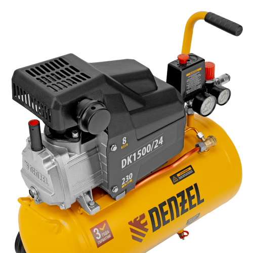 Компрессор воздушный DK1500/24, Х-PRO 1.5 кВт, 230 л/мин, 24 л Denzel по ценам производителя в Москве с доставкой по всей России