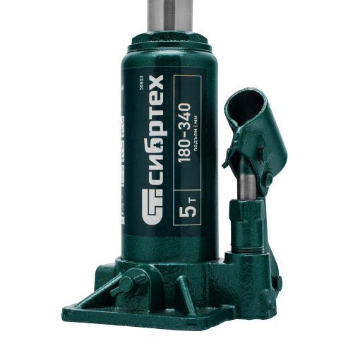 Домкрат гидравлический бутылочный, 5 т, 180-340 мм Сибртех по ценам производителя в Москве с доставкой по всей России