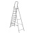 Стремянка, 9 ступеней, алюминиевая, Сибртех по ценам производителя в Москве с доставкой по всей России