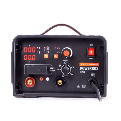 Инверторное пуско-зарядное устройство KVAZARRUS PowerBox 420i, таймер, алюминиевый кейс купить в Москве с доставкой по всей России | ProtosMarket.ru