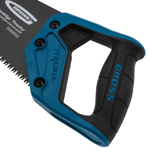 Ножовка по дереву "PIRANHA", 300 мм, 7 TPI, 3D-зуб, тефлоновое покрытие полотна, двухкомпонентная рукоятка Gross по ценам производителя в Москве с доставкой по всей России