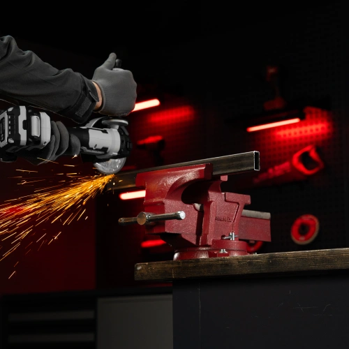 Тиски слесарные, 200 мм, поворотные, с наковальней Matrix по ценам производителя в Москве с доставкой по всей России