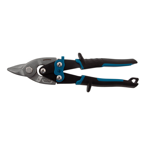 Ножницы по металлу "Piranha", 230 мм, прямой усиленный рез (Bulldog) сталь СrMo, двухкомпонентная рукоятка-ки Gross по ценам производителя в Москве с доставкой по всей России