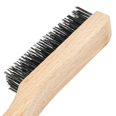 Щетка зачистная шестирядная, закаленная прямая проволока с деревянной ручкой Сибртех по ценам производителя в Москве с доставкой по всей России