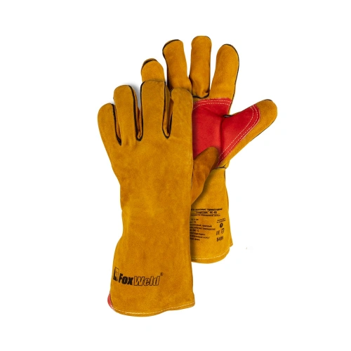 Краги кожаные термостойкие FOXWELD "Защитник" КС-03 по ценам производителя в Москве с доставкой по всей России