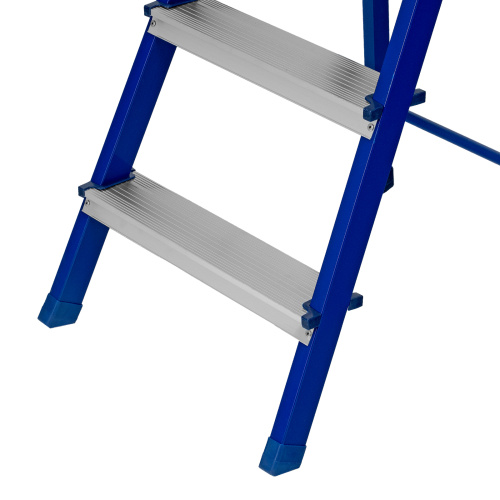 Стремянка, 4 ступени, стальной профиль, алюминиевые ступени Сибртех по ценам производителя в Москве с доставкой по всей России