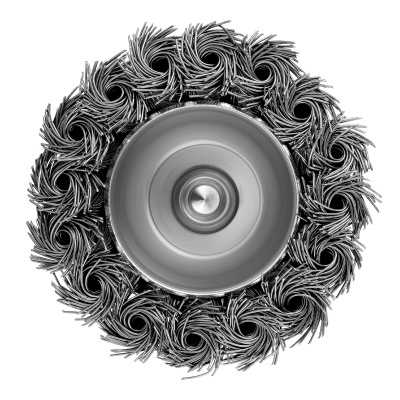 Щетка для дрели, 65 мм, "чашка" со шпилькой, крученая металлическая проволока Matrix по ценам производителя в Москве с доставкой по всей России