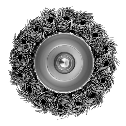 Щетка для дрели, 65 мм, "чашка" со шпилькой, крученая металлическая проволока Matrix по ценам производителя в Москве с доставкой по всей России