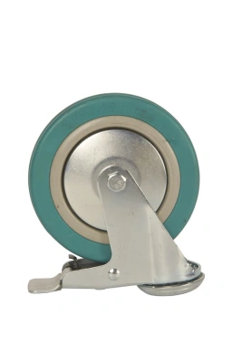 Колесо аппаратное поворотное SChgb 55 125 мм под болт с тормозом (N) по ценам производителя в Москве с доставкой по всей России