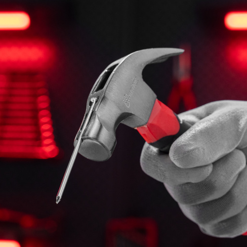 Молоток-гвоздодер мини, боек с магнитом, фибергласовая двухкомпонентная рукоятка, 250 г Matrix по ценам производителя в Москве с доставкой по всей России