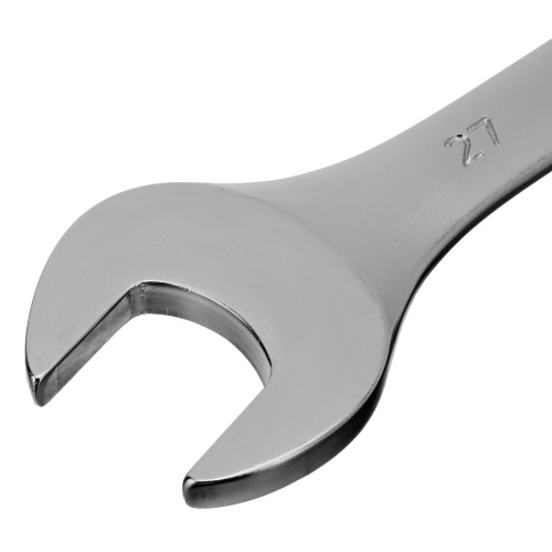 Ключ комбинированный, 27 мм, CrV, матовый хром Stels по ценам производителя в Москве с доставкой по всей России