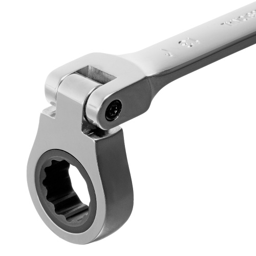 Ключ комбинированный трещоточный, 13 мм, CrV, шарнирный, зеркальный хром Matrix Professional по ценам производителя в Москве с доставкой по всей России