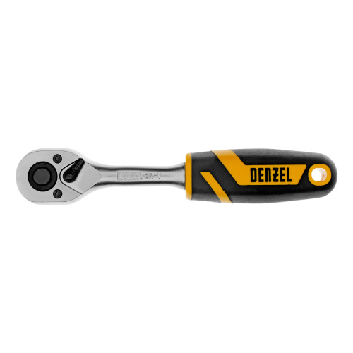 Ключ-трещотка 1/4", 90 зубьев, с быстрым сбросом, CrV Denzel по ценам производителя в Москве с доставкой по всей России