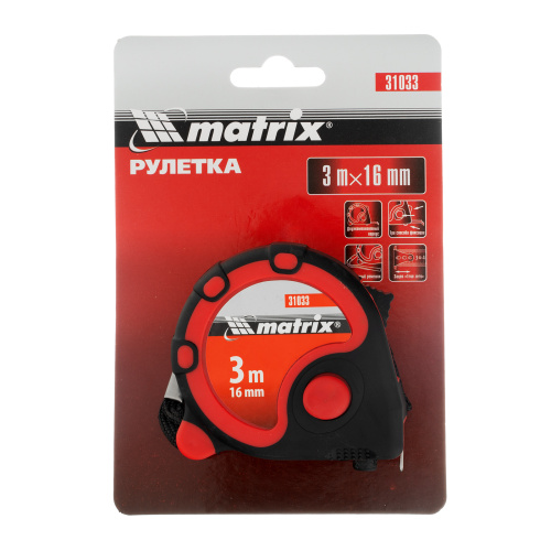 Рулетка Status 3 fixations,3 м х 16 мм,двухкомпонентный корпус,3 фиксации ленты Matrix по ценам производителя в Москве с доставкой по всей России