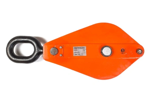 Блок монтажный однорольный с  ушком TOR 10 т с откидной щекой по ценам производителя в Москве с доставкой по всей России