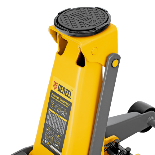 Домкрат гидравлический подкатной, 3 т, 125-470 мм, быстрый подъем, проф. Denzel по ценам производителя в Москве с доставкой по всей России