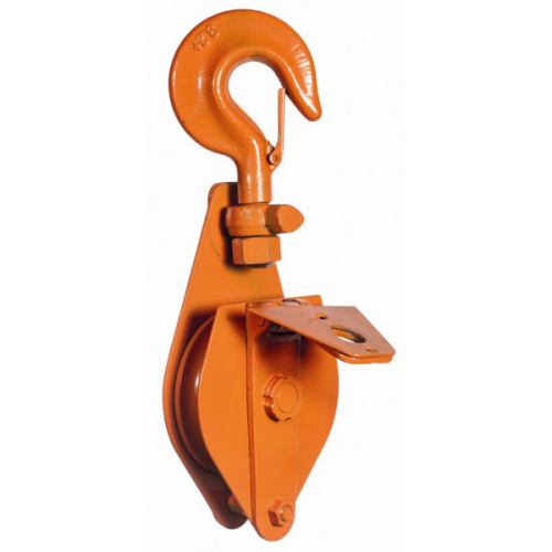 Блок шкивовый однорольный с крюком и откидной щекой 10 т, D каната 23 -  25 мм, СибТаль по ценам производителя в Москве с доставкой по всей России