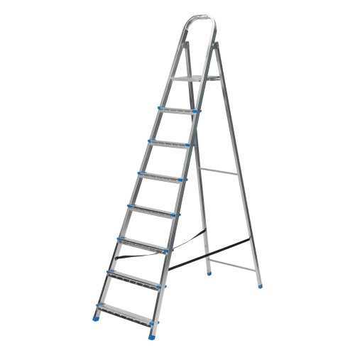 Стремянка, 8 ступеней, стальная, оцинкованная Сибртех по ценам производителя в Москве с доставкой по всей России