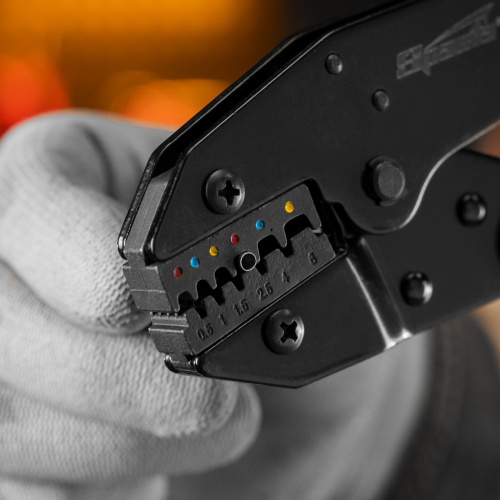 Клещи, 0.5-6 мм, для обжима электрокабеля Sparta по ценам производителя в Москве с доставкой по всей России