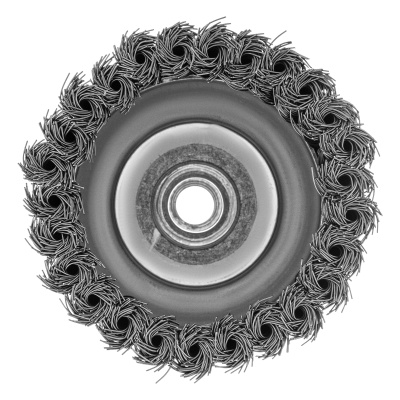 Щетка для УШМ Heavy Duty, 100 мм, М14, "чашка", крученая проволока 0.5 мм Matrix по ценам производителя в Москве с доставкой по всей России