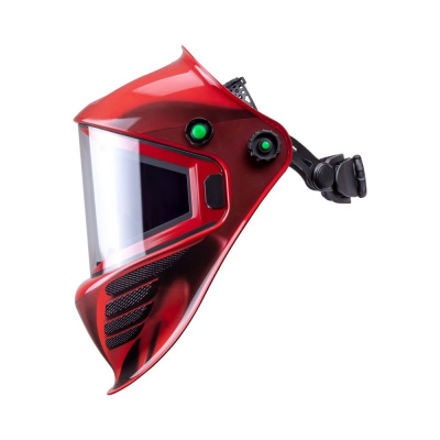 Маска сварщика КОРУНД МЕГА красная (ф-р MEGA LED) в коробке по ценам производителя в Москве с доставкой по всей России