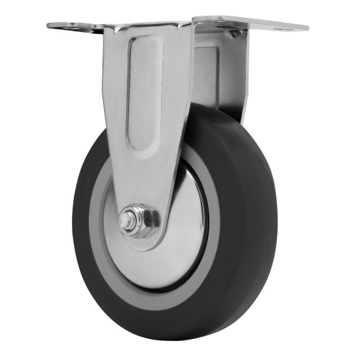 Колесо неповоротное D 100 мм, крепление  платформенное Сибртех по ценам производителя в Москве с доставкой по всей России