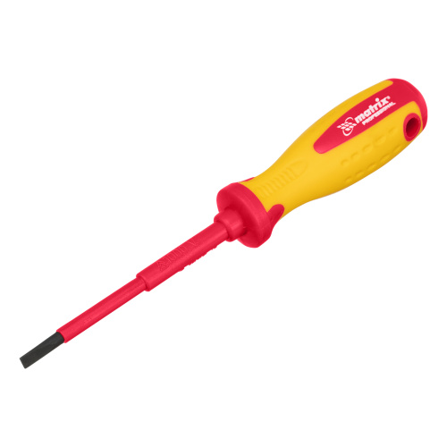Отвертка Insulated, SL4 x 100 мм, CrMo, до 1000 В, двухкомпонентная рукоятка Matrix Professional по ценам производителя в Москве с доставкой по всей России