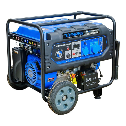 Генератор бензиновый Dinking DKA5500EW (5,5кВт, электростартер, 15лс, колёса) по ценам производителя в Москве с доставкой по всей России