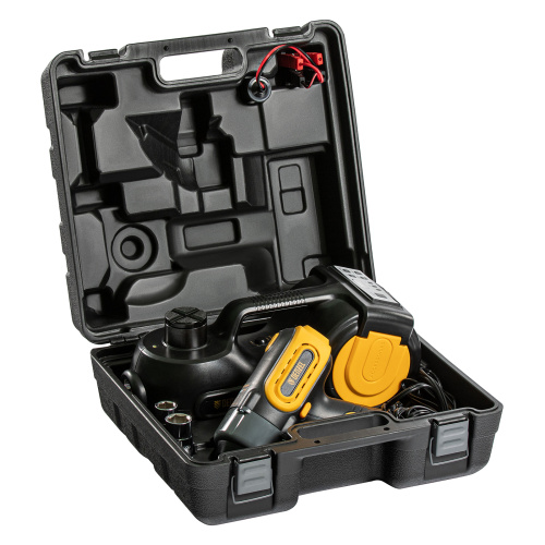 Домкрат электрогидравлический «3 в 1» (1,5 т), 12В, с гайковертом электрическим, в наборе  Denzel по ценам производителя в Москве с доставкой по всей России