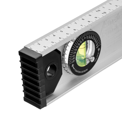 Уровень алюминиевый "Рельс", 600 мм, 3 глазка (1 поворотный) Matrix по ценам производителя в Москве с доставкой по всей России