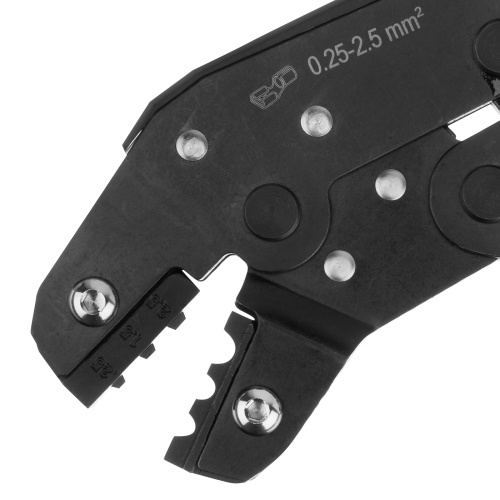 Клещи для обжима неизолированных наконечников НК и НВ, разъемов РП, 0,25 - 2,5 мм2 Denzel по ценам производителя в Москве с доставкой по всей России