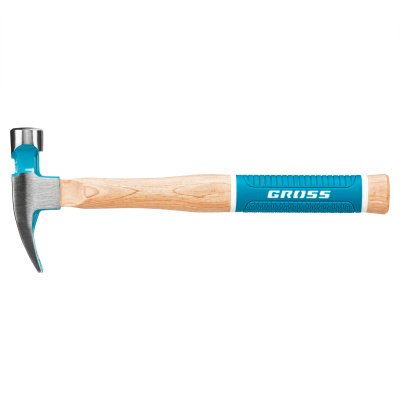 Молоток-гвоздодер, 280 г, угол 75, магнит, обрезиненная рукоятка American hickory GROSS по ценам производителя в Москве с доставкой по всей России