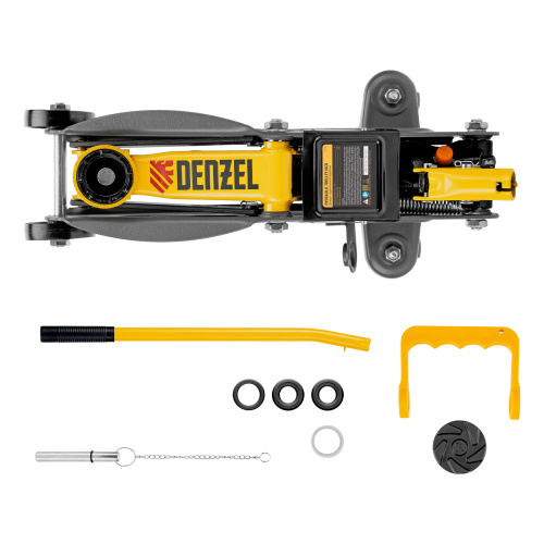 Домкрат гидравлический подкатной с фиксатором, 2 т, 130-330 мм Denzel по ценам производителя в Москве с доставкой по всей России