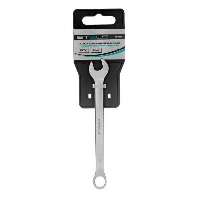 Ключ комбинированный, 9 мм, CrV, матовый хром Stels по ценам производителя в Москве с доставкой по всей России