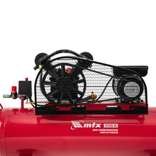 Компрессор воздушный ременный привод КР2500/80, 2,5 кВт, 80 литров, 420 л/мин МТХ по ценам производителя в Москве с доставкой по всей России