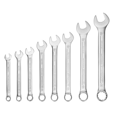 Набор ключей комбинированных 8-19 мм, 8 шт, CrV, холодный штамп Gross по ценам производителя в Москве с доставкой по всей России