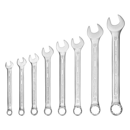 Набор ключей комбинированных 8-19 мм, 8 шт, CrV, холодный штамп Gross по ценам производителя в Москве с доставкой по всей России