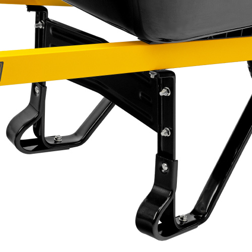 Тачка строительная, усиленная, объем 140 л, 230 кг, колесо 15х6.00-6 Denzel по ценам производителя в Москве с доставкой по всей России