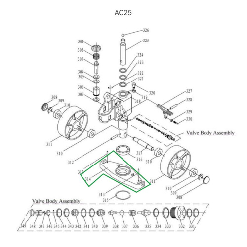 Опорная площадка гидроузла гидравлических тележек AC25 по ценам производителя в Москве с доставкой по всей России