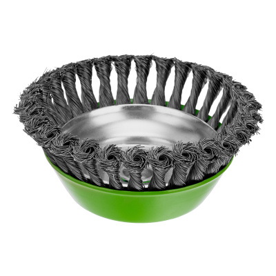 Щетка для УШМ, 150 мм, М14, "чашка", крученая проволока 0.5 мм Сибртех по ценам производителя в Москве с доставкой по всей России