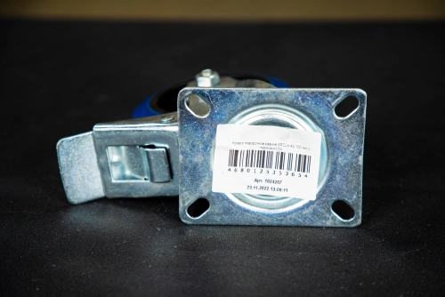 Колесо поворотное резина SRCLb 42 100 мм с тормозом (N) по ценам производителя в Москве с доставкой по всей России