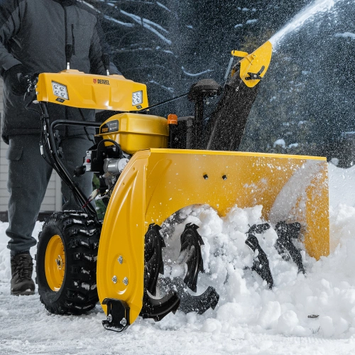 Бензиновая снегоуборочная машина SBL 711D PRO, 302cc, эл.старт, фара, обогрев, блок. дифф. Denzel по ценам производителя в Москве с доставкой по всей России