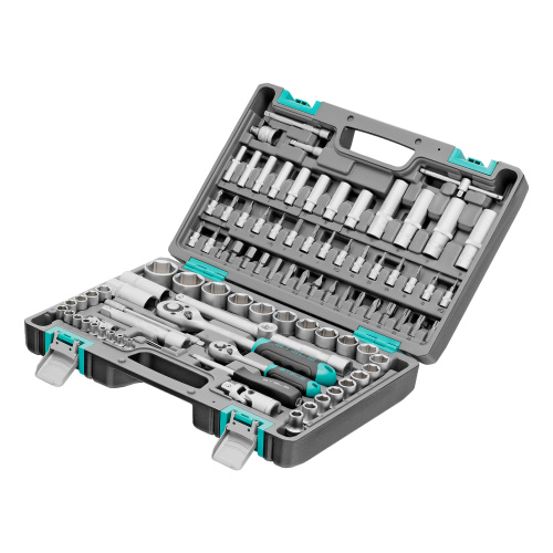 Набор инструментов, 1/2", 1/4", CrV, пластиковый кейс 94 предмета Stels купить в Москве с доставкой по всей России | ProtosMarket.ru