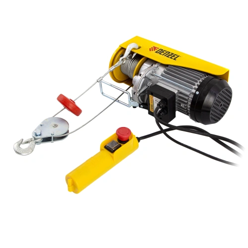 Тельфер электрический TF-500, 0.5 т, 1020 Вт, высота 12 м, 10 м/мин Denzel по ценам производителя в Москве с доставкой по всей России