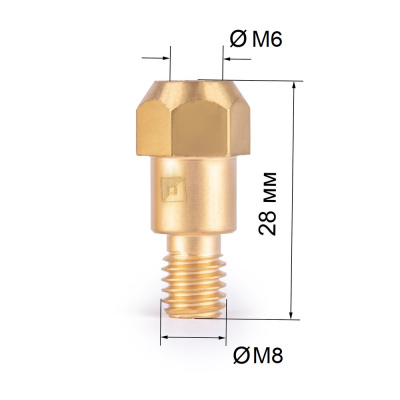 FoxWeld Держатель након. M6 (MIG-36) (142.0005/MD0131, ЕР-36ст, пр-во FoxWeld/КНР) купить в Москве с доставкой по всей России | ProtosMarket.ru